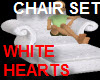 White Hearts Chair Set