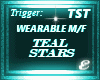 PARTICLES, TEAL STARS