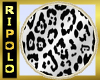 [R] White Leopard Rug