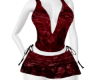 Red skirt set