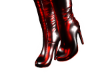 [L] Latex Cat Boots Red