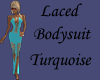 Laced Bodysuit Turquoise