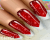 C~Red Btrfly Nails