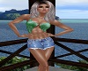 Liz green Bikini Top