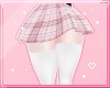 ℓ plaid skirt pink