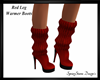 Red Leg Warmer Boots
