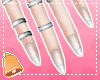 Clear Nails w/ Rings S