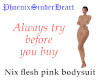 Nix flesh pink bodysuit