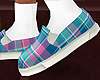 Her Plaid Sneakers