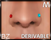 [bz] M Nose Studs DRV