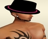 stylez men hat blk/pink