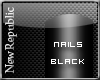 [NR]Manicure Black Nails