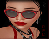 Lara Red Cheetah Glasses