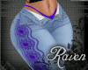 *R* Lacey Jeans Purple