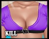 Buckle Top Black /Purple
