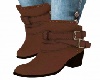 Buckle Boots-Brown