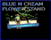 BLUE N CREAM PLANT STAND