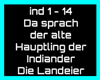 Hauptling der Indianer