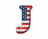 (1) American Flag "J"