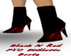 Black N Red PVC Boots