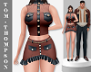 Izrael Two-Toned Skirt