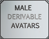 Male derivable avatars