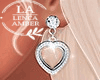 Silver hearts earrings