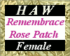 Remembrance Rose Patch F