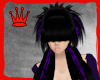 Black Purple Emo Hair