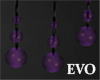 Purple hanging lights