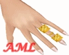 Gold left hand ring