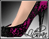 Lacy Heels, Dark Pink