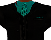 $Black with teal suit
