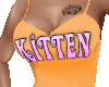 orange Kitten dress