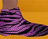 Rose Tiger Stripe Slippers (M)