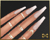 Nude Ombre Nails - Gold