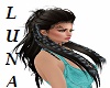 BLACK AND BLUE HAIR