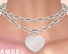 Heart Chain Silver