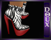 *D* Zebra Ankle Boots v2