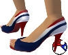 Red White Blue Pumps