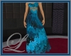 ~L~EveningBlueLace Dress