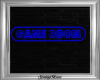 Neon Blue Game Room Sign