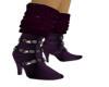 Purple leather boot 