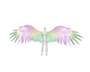 pastel metal angel wings