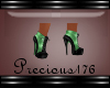 ~P~Green Ankle Boot~