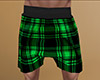 Green PJ Shorts Plaid M