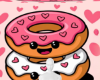 Donut cute background