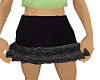 Black ruffle skirt