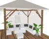 Outdoor seating canopy