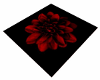 Black Flower Rug